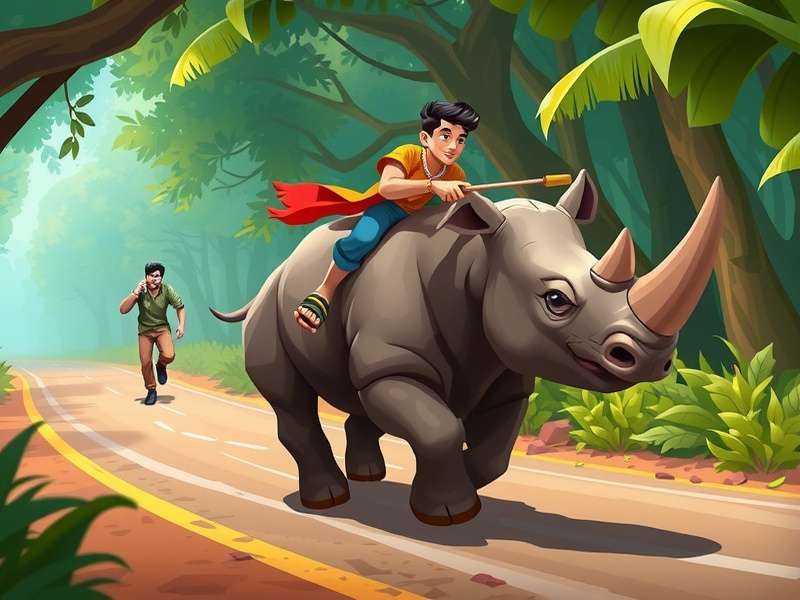 Raipur Rhino Run Blitz Raju Customization - Desi Outfits For Rhino